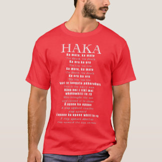 Haka  New Zealand Rugby Union Maori Kiwi  Gift  T-Shirt