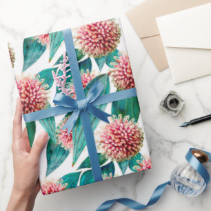 Hakea Laurina Pincushion Blooms Wrapping Paper