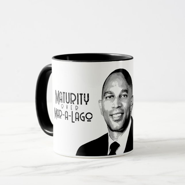Hakeem Jeffries - Maturity over Mar-a-Lago Mug (Front Left)