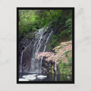 hakone falls japan postcard