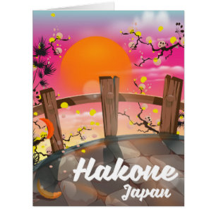 Hakone japan blossom poster.