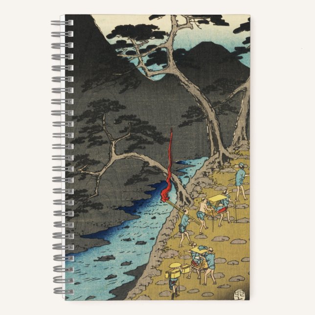 Hakone, Japan: Vintage Japanese Woodblock Art Notebook (Front)