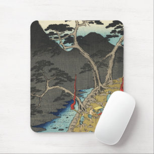 Hakone, Japan: Vintage Ukiyo-e Woodblock Print Mouse Pad