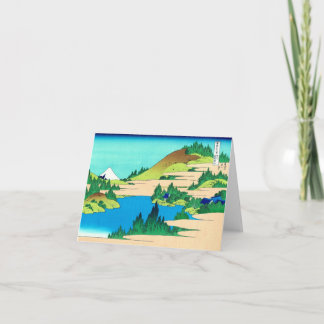 Hakone Lake, Hokusai Japanese Fine Art Card