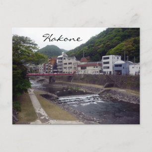 hakone river postcard