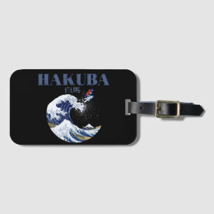 HAKUBA Ski, Vintage Japanese Art Luggage Tag