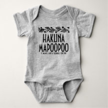 Hakuna Mapoopoo Baby Onsie