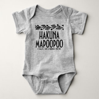 Hakuna Mapoopoo Baby Onsie Bodysuit
