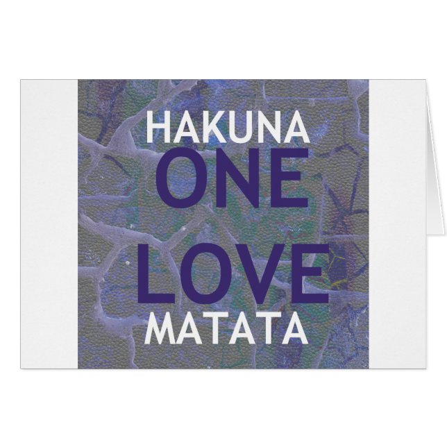 HAKUNA MATATA (Front Horizontal)