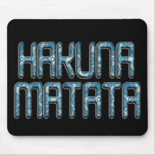 Hakuna Matata 3D Art Print Mouse Pad