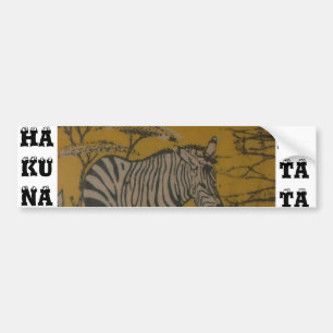 Hakuna Matata African Safari Customise Image Bumper Sticker