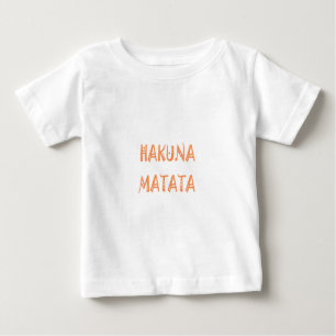 Hakuna Matata – African Tribal Text Art Baby T-Shirt