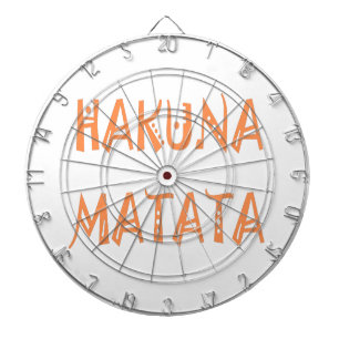 Hakuna Matata – African Tribal Text Art Dartboard