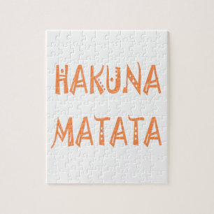 Hakuna Matata – African Tribal Text Art Jigsaw Puzzle