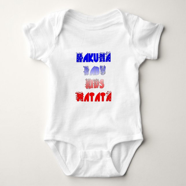 Hakuna Matata Baby & Kids: French Colour Design Bodysuit (Front)