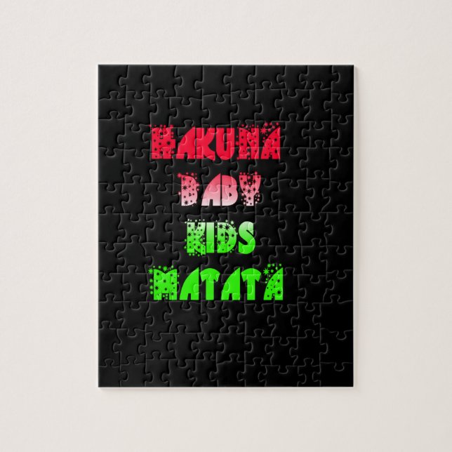 Hakuna Matata Baby Kids Gifts  amazing  colour des Jigsaw Puzzle (Vertical)