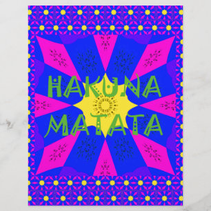 Hakuna Matata Beautiful Amazing Design Colours