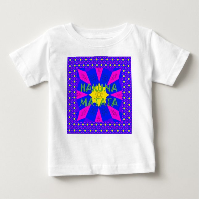 Hakuna Matata Beautiful Amazing Design Colours Baby T-Shirt (Front)