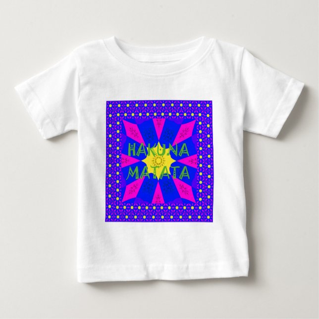 Hakuna Matata Beautiful Amazing Design Colours Baby T-Shirt (Front)