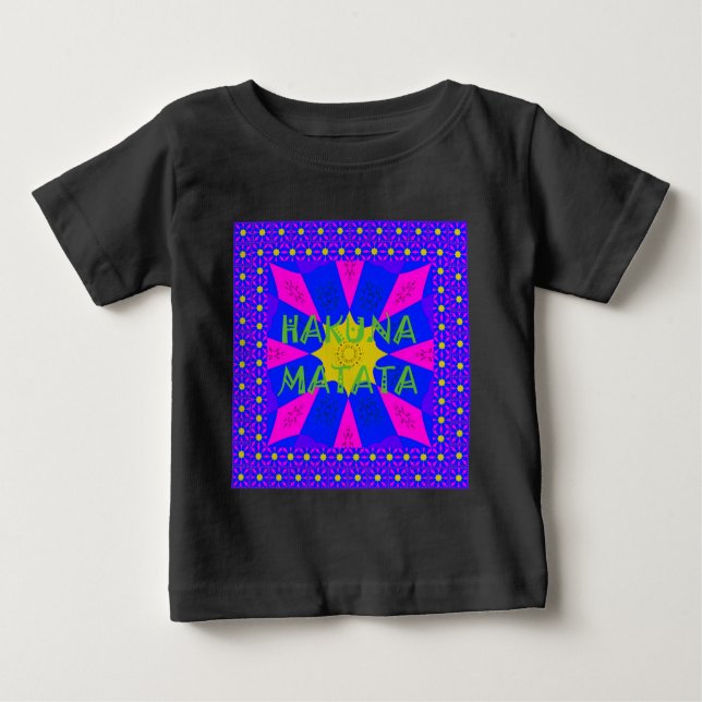 Hakuna Matata Beautiful Amazing Design Colours Baby T-Shirt (Front)