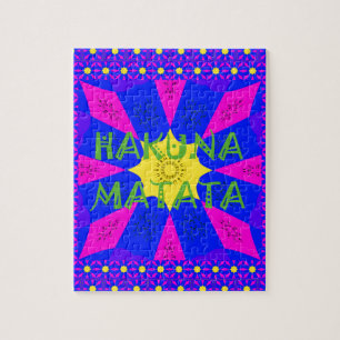 Hakuna Matata Beautiful Amazing Design Colours Jigsaw Puzzle