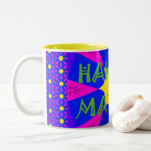 Hakuna Matata Beautiful Amazing Design Colours Two-Tone Coffee Mug