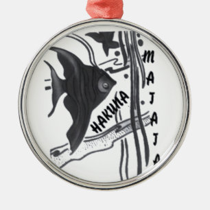 Hakuna Matata Big Little Fish.png Metal Tree Decoration