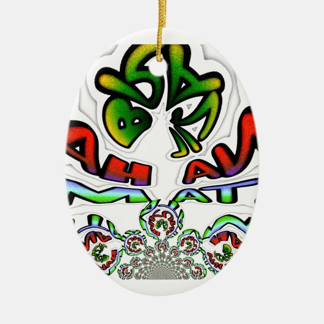 Hakuna Matata Brazil Gift Ceramic Ornament (Front)
