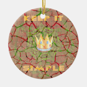 Hakuna matata ceramic ornament