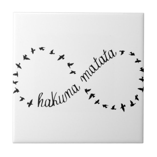 Hakuna Matata Ceramic Tile (Front)