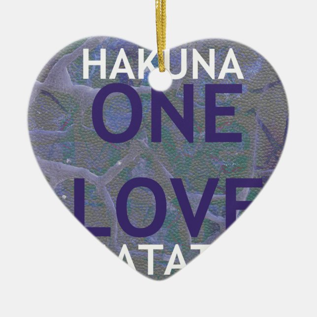 HAKUNA MATATA CERAMIC TREE DECORATION (Front)