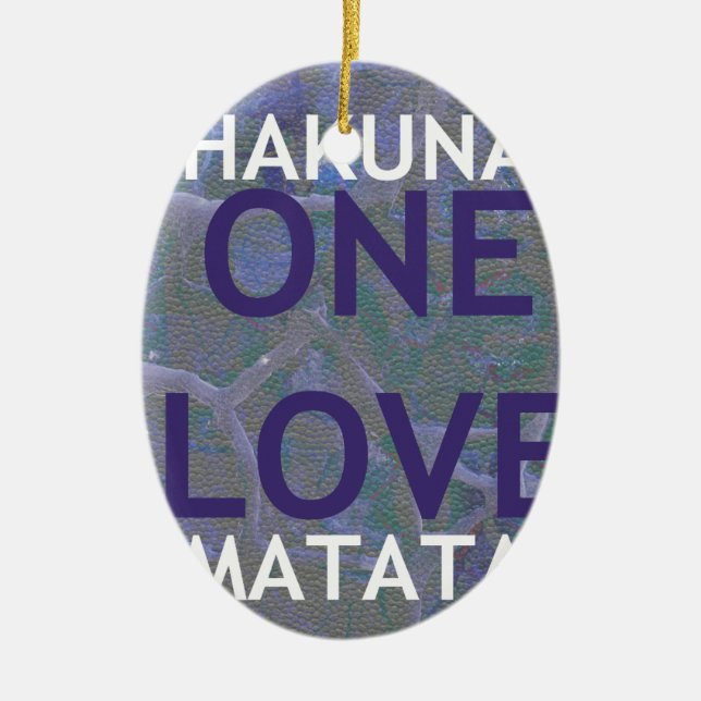 HAKUNA MATATA CERAMIC TREE DECORATION (Front)