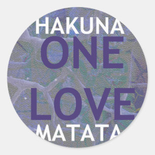 HAKUNA MATATA CLASSIC ROUND STICKER