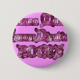 Hakuna Matata Communication ROCKS Art Print 6 Cm Round Badge