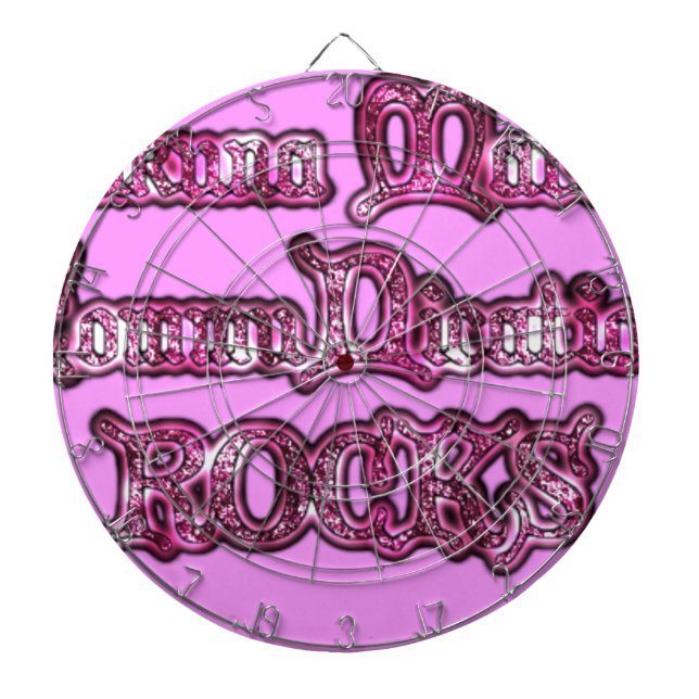 Hakuna Matata Communication ROCKS Art Print Dartboard (Front)