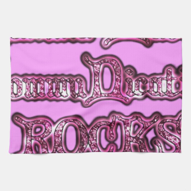 Hakuna Matata Communication ROCKS Art Print Tea Towel (Horizontal)