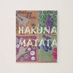 Hakuna Matata cute amazing work of art.png Jigsaw Puzzle