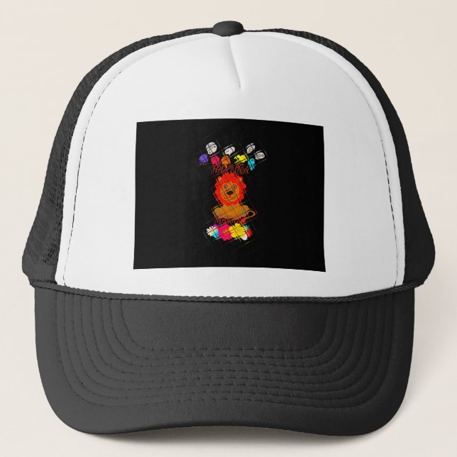 Hakuna Matata cute baby lion king Trucker Hat (Front)