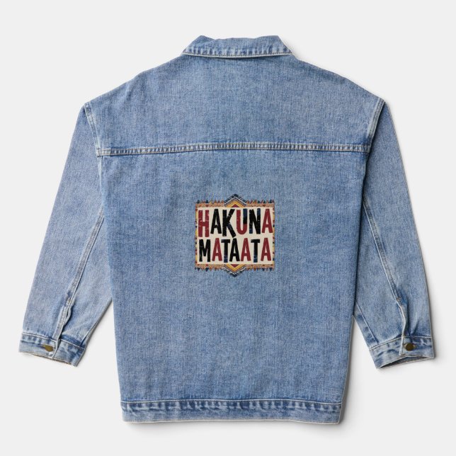 Hakuna Matata Denim Jacket (Back)