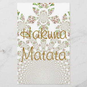 Hakuna Matata Designer Personalised Stationary Stationery