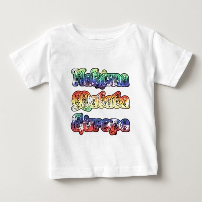 Hakuna Matata Europe Art Print/Graphic Baby T-Shirt (Front)