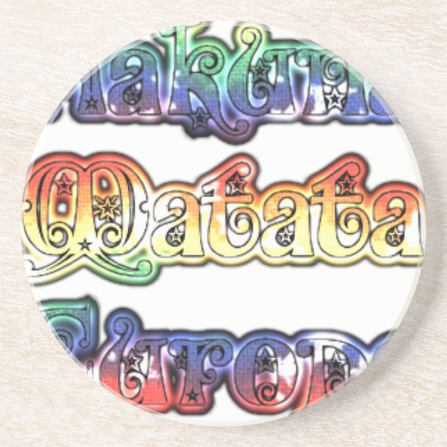 Hakuna Matata Europe Art Print/Graphic Coaster (Front)