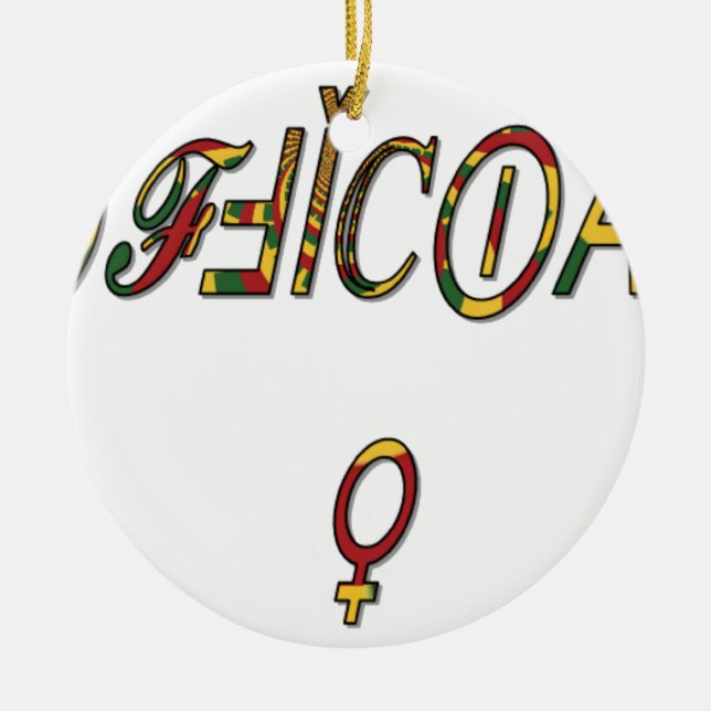 Hakuna Matata Female Official Gifts.png Ceramic Ornament (Front)