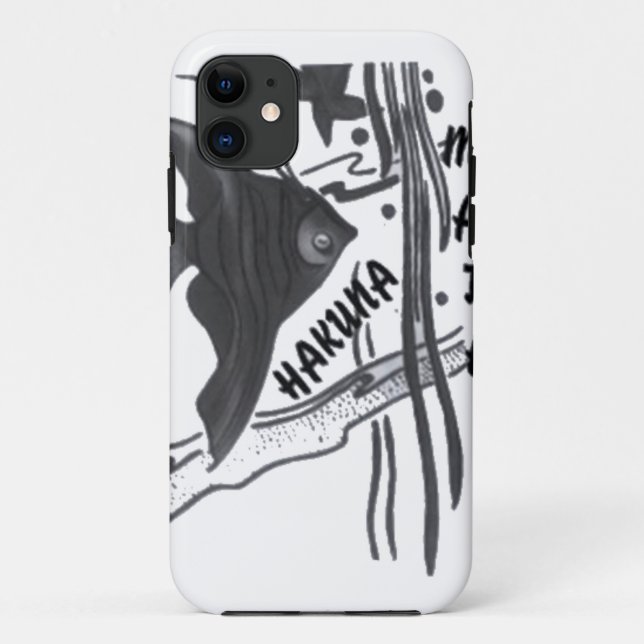 Hakuna Matata Fish Art Print Case-Mate iPhone Case (Back)
