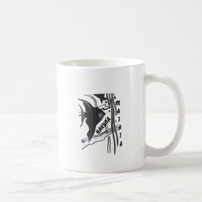 Hakuna Matata Fish Art Print Coffee Mug (Right)
