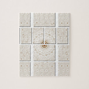 Hakuna Matata Floral Wall canvas tiles Jigsaw Puzzle