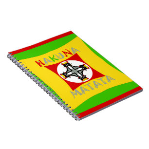 Hakuna Matata Fun Rasta Colours: Vibrant & Carefre Notebook