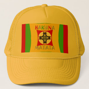 Hakuna Matata Fun Rasta Colours: Vibrant & Carefre Trucker Hat