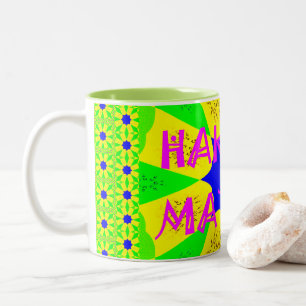 Hakuna Matata - Geometrical Global inspired custom Two-Tone Coffee Mug
