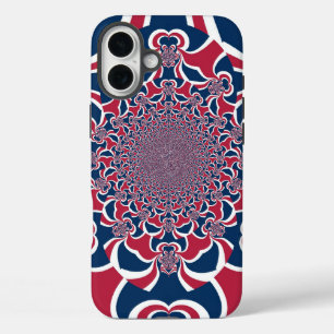 Hakuna Matata Gifts trendy stylish red and blue.jp iPhone 16 Plus Case